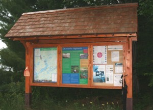 Sign for Kawartha Highlands