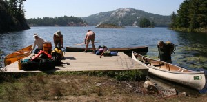 Dock at the end of George Lake