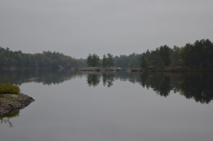 Morning view of Crab Lake from Site 311