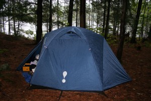 wet tent.