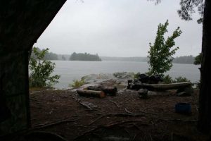 rain on the lake 