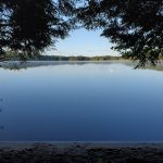 view of the lake at the beach