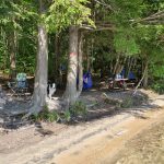 Beach, hammock and tent,