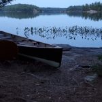 Canoes on shore