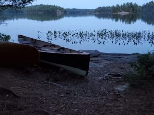 Canoes on shore